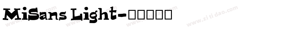 MiSans Light字体转换